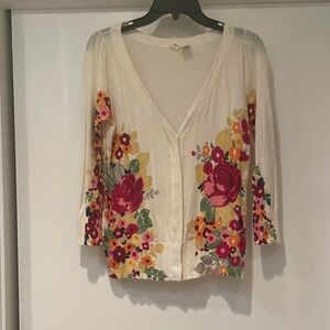 Moth (Anthropologie) cotton cardigan